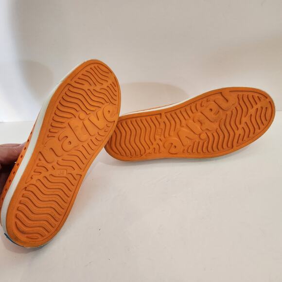 NATIVE SHOES Jefferson CLASSIC Orange Lightweight Slip On Big Kids|Juniors 4 - Picture 7 of 8